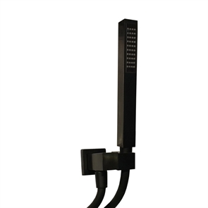 Комплект ручной лейки Paini квадратный, черный матовый PVD - фото 8437