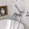 Смеситель для ванны Paini Morgana с аксессуаром, хром, излив стекло - фото 8859