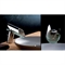 Смеситель для раковины Paini Morgana с донным клапаном, хром, излив стекло - фото 9827